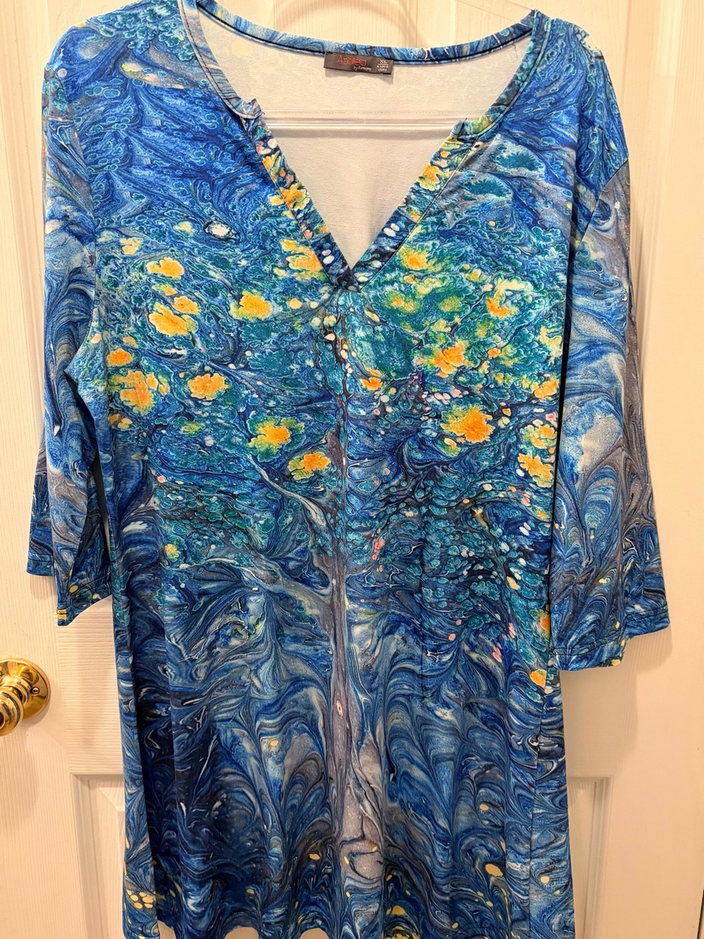 Azalea by Firmiana Art Inspired V-Neck Tunic Dress